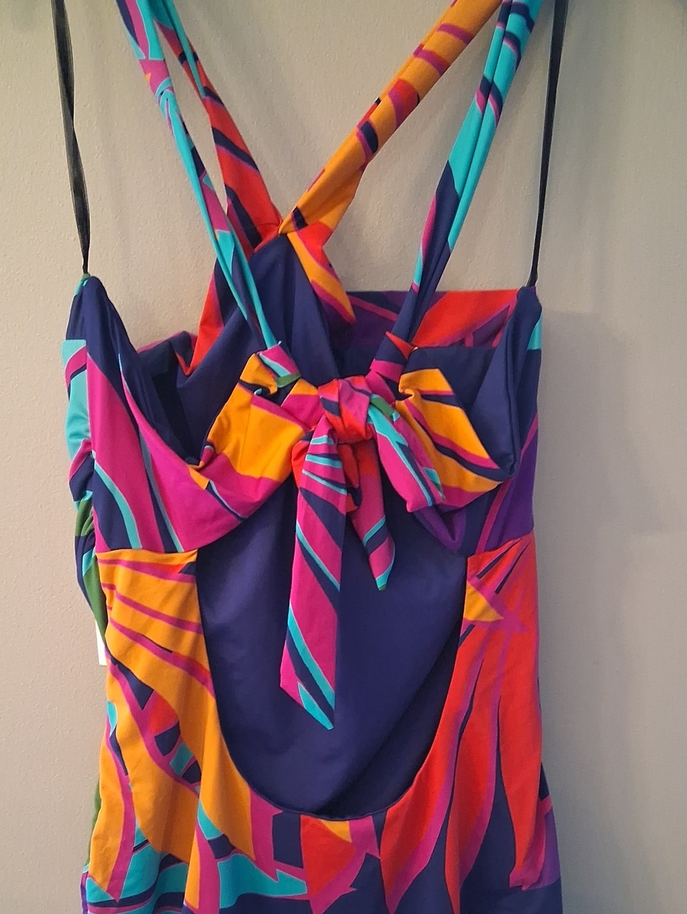 NWT Trina Turk Wailea High Neck Reversible One Piece Swimsuit Size 14 - Picture 5 of 7